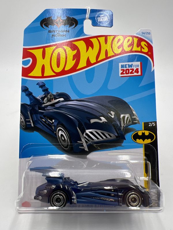 2024 Hot Wheels N Case #54 Batman & Robin Batmobile Blue 113H on Sale