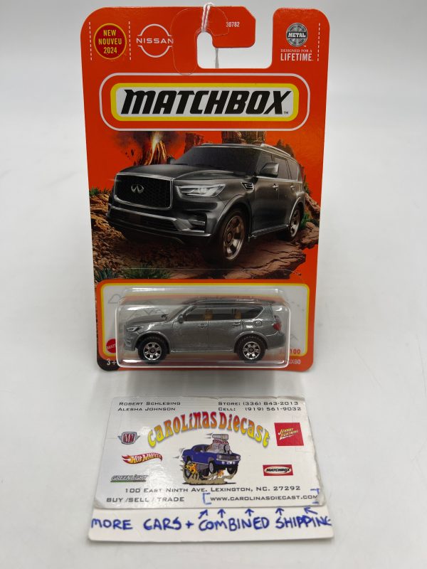 2024 Matchbox #33 2022 Infiniti QX80 Gray 212A Fashion