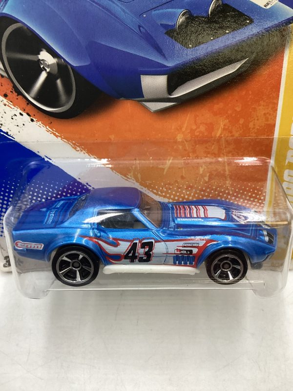 2011 Hot wheels #4 69 Copo Corvette Blue 12F For Discount