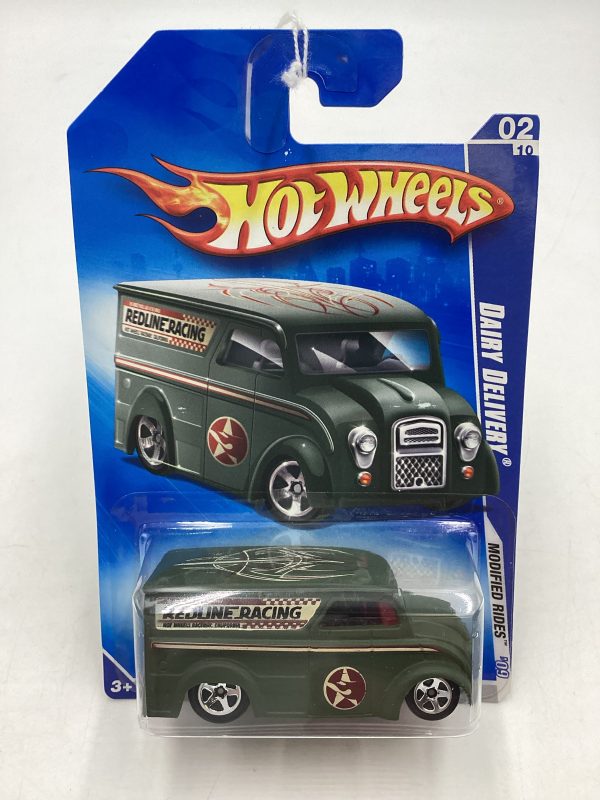 2009 Hot Wheels #158 Dairy Delivery Green 53B Hot on Sale