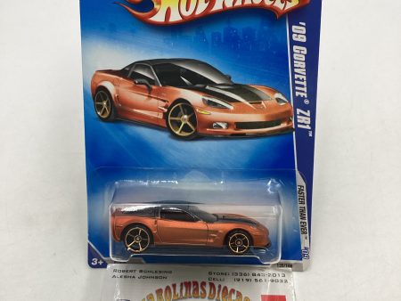 2009 Hot Wheels #135 09 Corvette ZR1 Copper 13B For Cheap