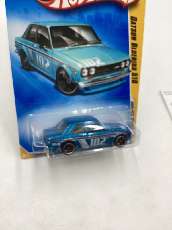 2009 Hot Wheels #037 Datsun Bluebird 510 Blue (SR) For Discount