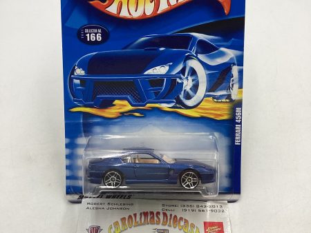 2001 Hot Wheels #166 Ferrari 456M Blue PR5 Wheels Discount