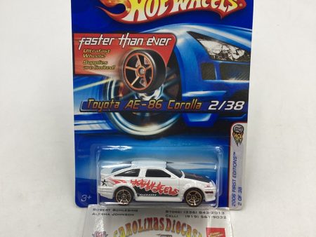 2006 Hot Wheels #2 Toyota AE 86 Corolla with protector For Discount