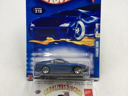 2002 Hot Wheels #213 Ferrari 456M Blue 5SP Wheels Factory Sealed For Cheap