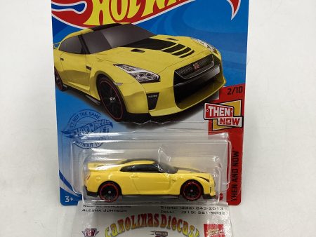 2021 Hot wheels #79 17 Nissan GT-R (R35) Yellow Intl Card 81D Online Hot Sale