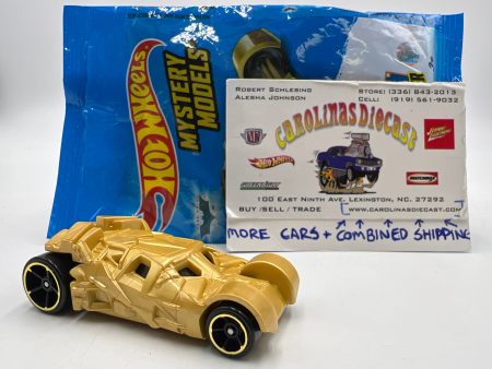 2017 Hot Wheels Mystery Models Series 1 #3 Chase Batmobile Tumbler Gold For Sale