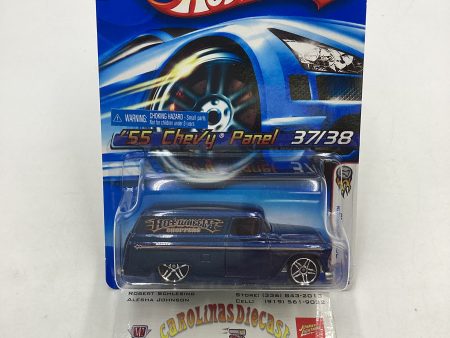 2006 Hot Wheels First Editions #037 55 Chevy Panel Blue with protector Online