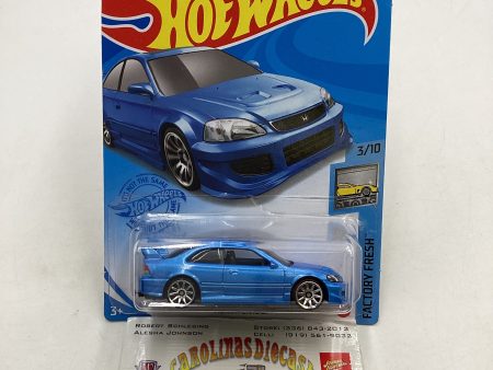 2021 Hot Wheels #63 Honda Civic Si Blue 79B For Discount