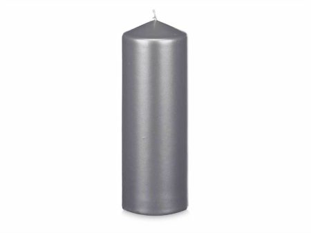 Candle Acorde 92541 Silver 7 x 20 x 7 cm (12 Units) on Sale