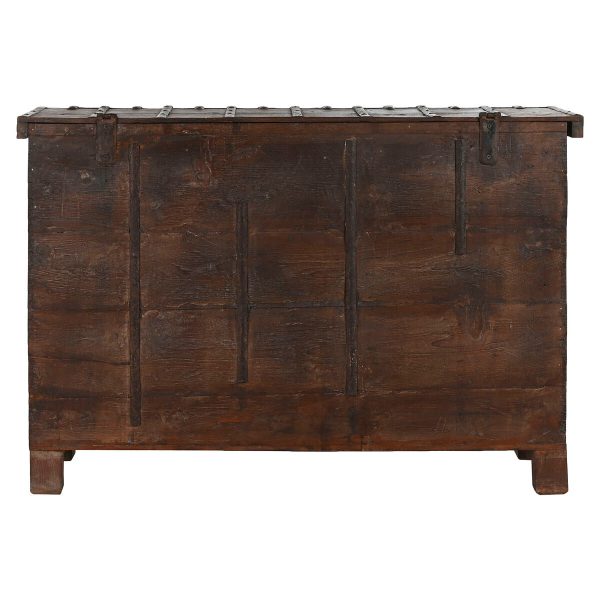 Chest Home ESPRIT Brown Iron Teak 137 x 44 x 98 cm on Sale