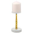 Candle Holder Alexandra House Living Gold Aluminium Fashion