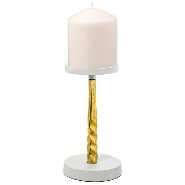 Candle Holder Alexandra House Living Gold Aluminium Fashion