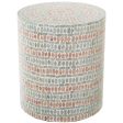 Stool Alexandra House Living Multicolour Mother of pearl 35 x 40 x 35 cm Discount