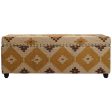 Chest Home ESPRIT Beige Mustard Cotton 120 x 40 x 45 cm Online Sale