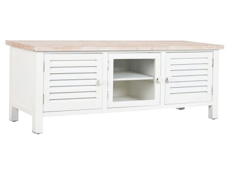 TV furniture DKD Home Decor Fir White MDF Wood 120 x 40 x 45 cm Online