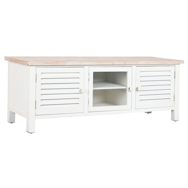 TV furniture DKD Home Decor Fir White MDF Wood 120 x 40 x 45 cm Online