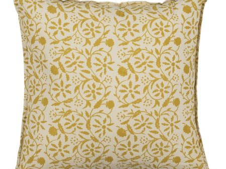 Cushion Cotton Beige Mustard 50 x 50 cm Online