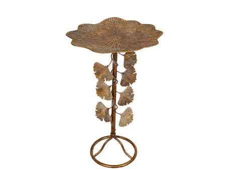 Side table Romimex Golden Gold Metal 40 x 65 x 40 cm Sale