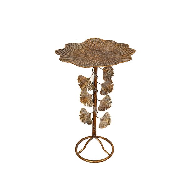 Side table Romimex Golden Gold Metal 40 x 65 x 40 cm Sale