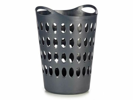 Laundry Basket Anthracite Plastic 50 L 44 x 56 x 41 cm (12 Units) For Cheap