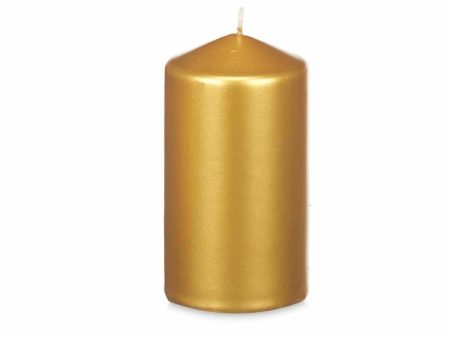 Candle Acorde 92536 Golden 7 x 13 x 7 cm (24 Units) For Sale