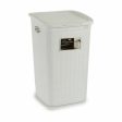 Laundry Basket Stefanplast Elegance White Plastic 50 L 36,5 x 54,5 x 38 cm (6 Units) For Cheap