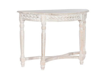 Console Home ESPRIT White Mango wood 114,3 x 38,1 x 82 cm Supply