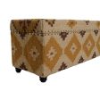 Chest Home ESPRIT Beige Mustard Cotton 120 x 40 x 45 cm Online Sale