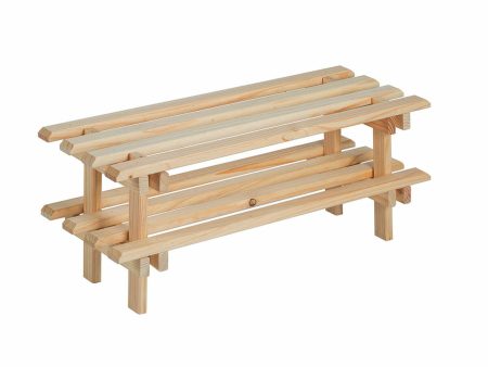 Shoe Rack Astigarraga Evolution Natural Pinewood Stackable 30 x 25,9 x 75 cm Hot on Sale