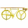 Hall Alexandra House Living Bike Yellow Iron Mango wood 46 x 93 x 187 cm For Sale