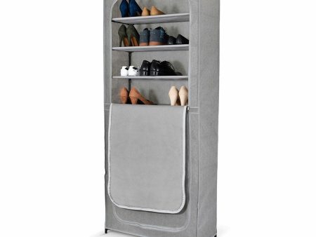 Shoe Rack Jobgar Grey (160 x 68 x 30 cm) on Sale