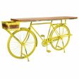 Hall Alexandra House Living Bike Yellow Iron Mango wood 46 x 93 x 187 cm For Sale