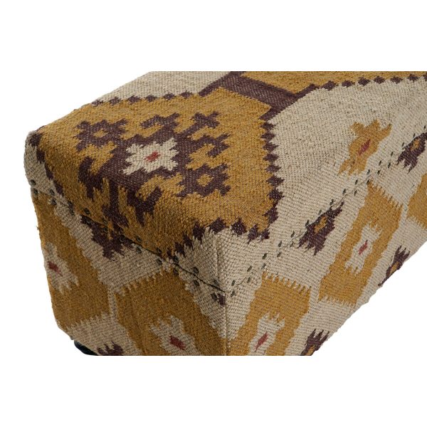 Chest Home ESPRIT Beige Mustard Cotton 120 x 40 x 45 cm Online Sale