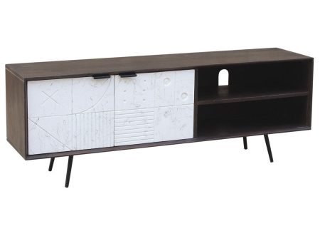 TV furniture DKD Home Decor Dark brown 140 x 35 x 50 cm Mango wood Online now