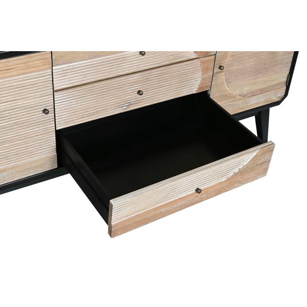 TV furniture DKD Home Decor 120 x 50 x 58 cm Black Wood Hot on Sale