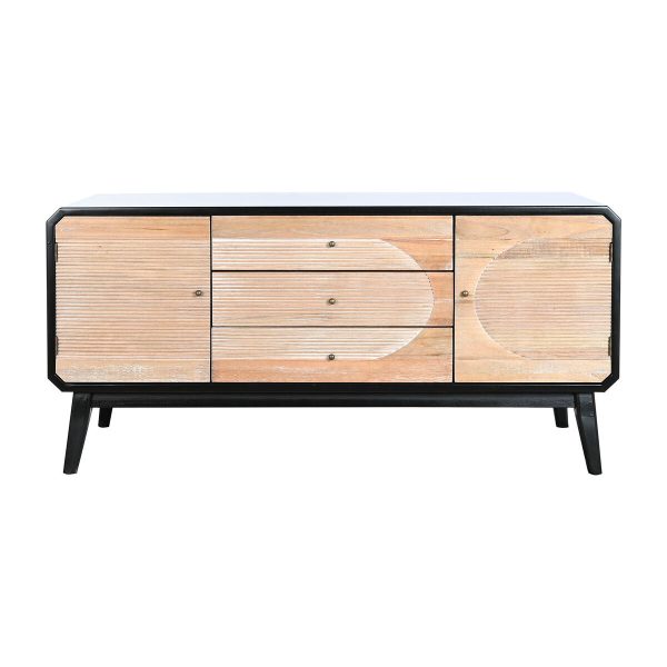 TV furniture DKD Home Decor 120 x 50 x 58 cm Black Wood Hot on Sale