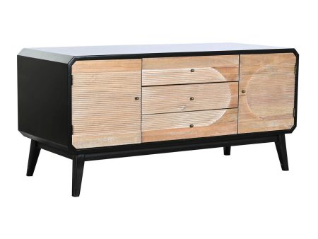 TV furniture DKD Home Decor 120 x 50 x 58 cm Black Wood Hot on Sale