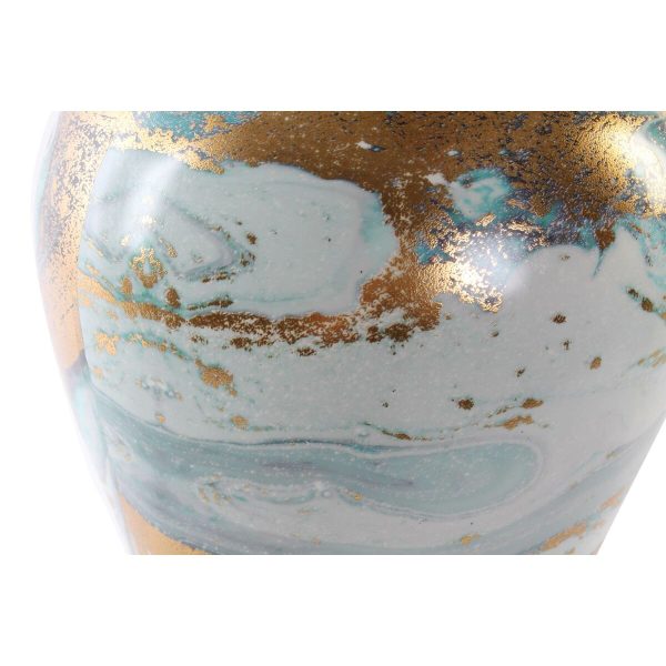 Vase DKD Home Decor Porcelain Blue Modern (22 x 22 x 41 cm) Discount