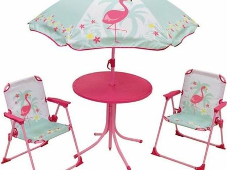 Garden furniture Fun House Children s Pink flamingo 4 Pieces Hot on Sale