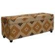 Chest Home ESPRIT Beige Mustard Cotton 120 x 40 x 45 cm Online Sale