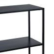 TV furniture 120,5 x 30 x 81,3 cm Black Steel Sale