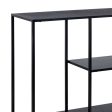 TV furniture 120,5 x 30 x 81,3 cm Black Steel Sale