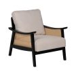 Armchair Black Beige Polyethylene Rubber wood MDF Wood Foam 100 % polyester 69,5 x 83 x 80 cm on Sale