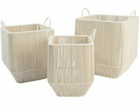 Basket set DKD Home Decor (Refurbished A) For Discount