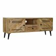 TV furniture DKD Home Decor Brown Metal Mango wood (150 x 59 x 40 cm) Online Hot Sale