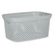 Laundry Basket Grey Plastic 10 L 24 x 17 x 35 cm (24 Units) Cheap