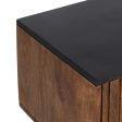 TV furniture ABNER Brown Black Iron Mango wood 140 x 40 x 50 cm Online