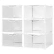 Stackable shoe box Max Home White 6 Units polypropylene ABS 23 x 14,5 x 33,5 cm Cheap