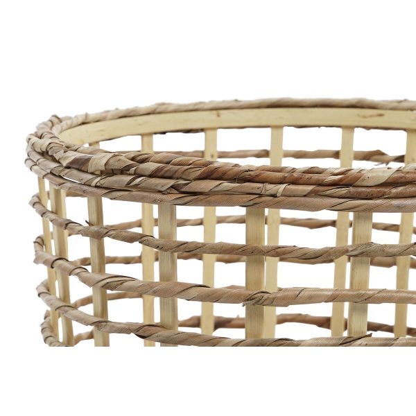 Basket set DKD Home Decor FIBRA MAIZ (3 Pieces) (Refurbished A) Hot on Sale